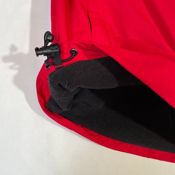 Lands' End Jacket Red Black Fleece Lined Waterproof Windproof Size M - Picture 9 of 16